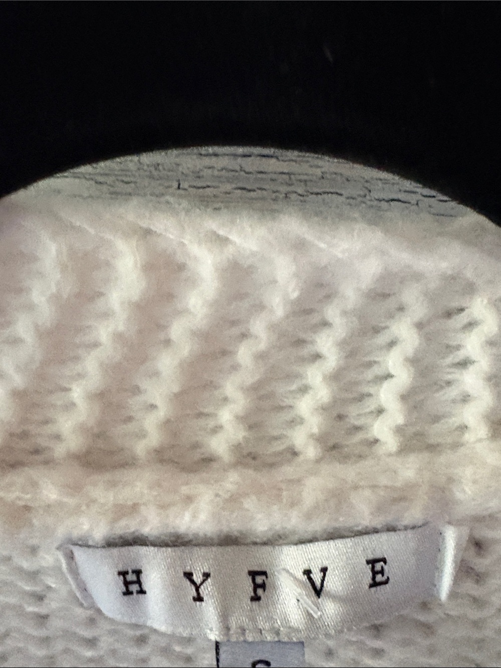 HYFVE Cream Chunky Knit Cardigan with Multicolor Embroidered Dots - Picture 3 of 4